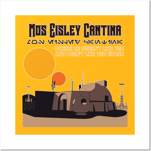 Mos Eisley Cantina Wall Art by Mattasticmitchell